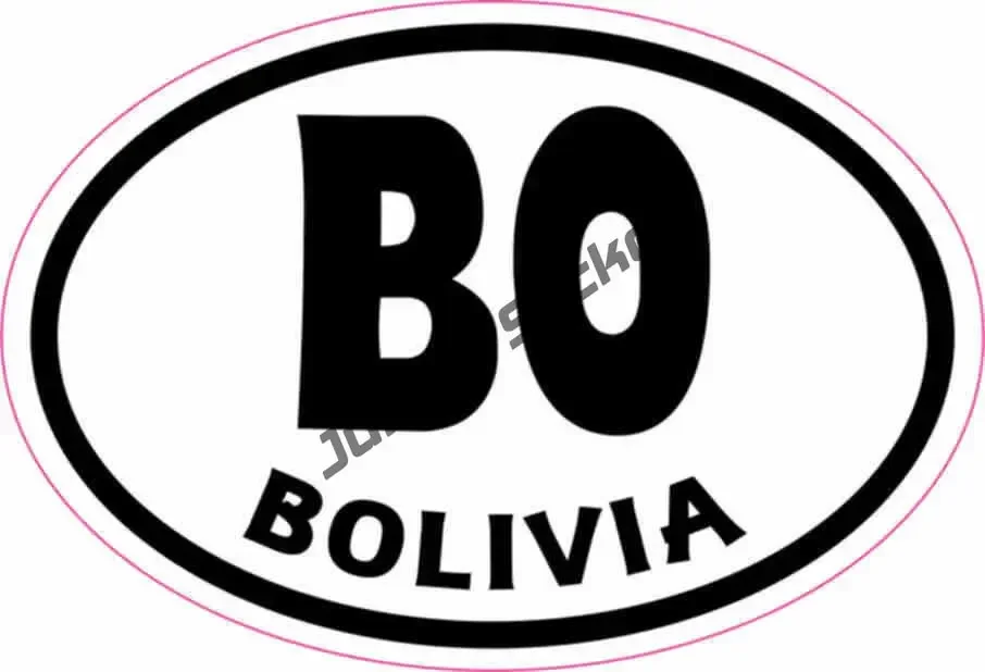 ملصقات بوليفيا المصنوعة في خريطة بوليفيا علم فريق كرة القدم ملصق سفر ملصق لاصق مقاوم للماء ملحقات القوارب البلاستيكية الديكور