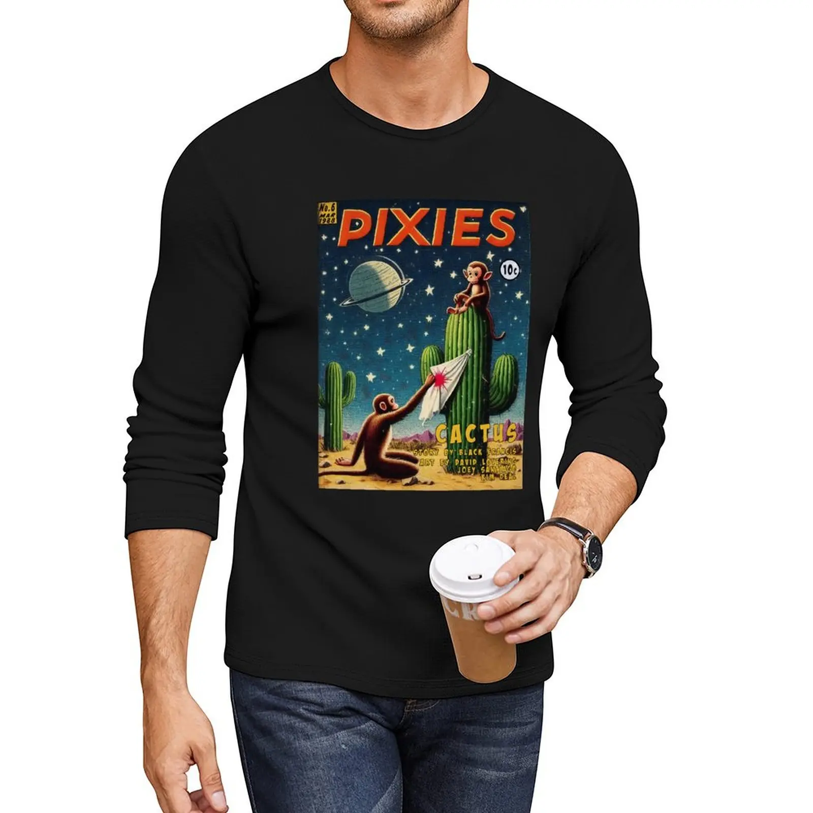 A Pixies Cactus Story Long T-Shirt anime clothes Anime t-shirt cute tops man clothes funny t shirts for men