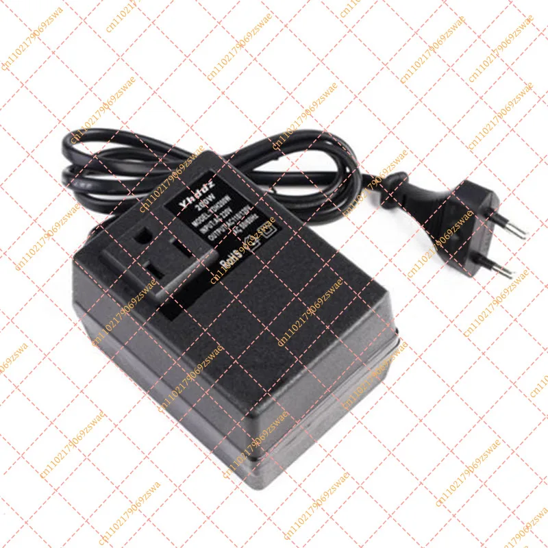 Single Phase Step Down Transformer 200W, AC 220V to 110V Voltage Converter EU Plug