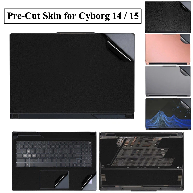 No Cut Vinyl Sticker Skin for MSI Cyborg Thin 15 A13U A13V A12U A12V AI A1V B13V B13U B12V B12U A15 B7V Cyborg 14 Cover Film