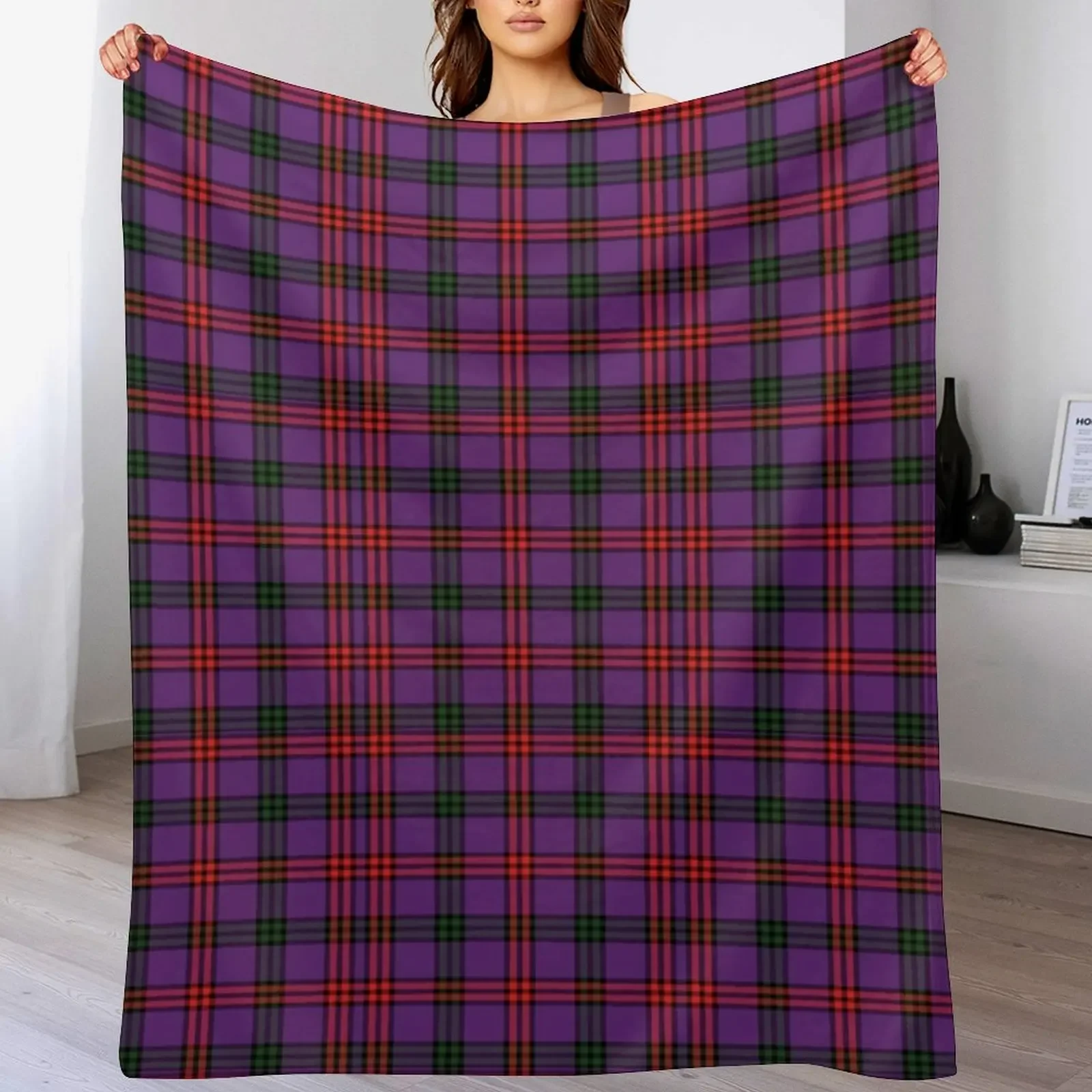 Clan Montgomery Tartan Throw Blanket anime Single Thins Blankets