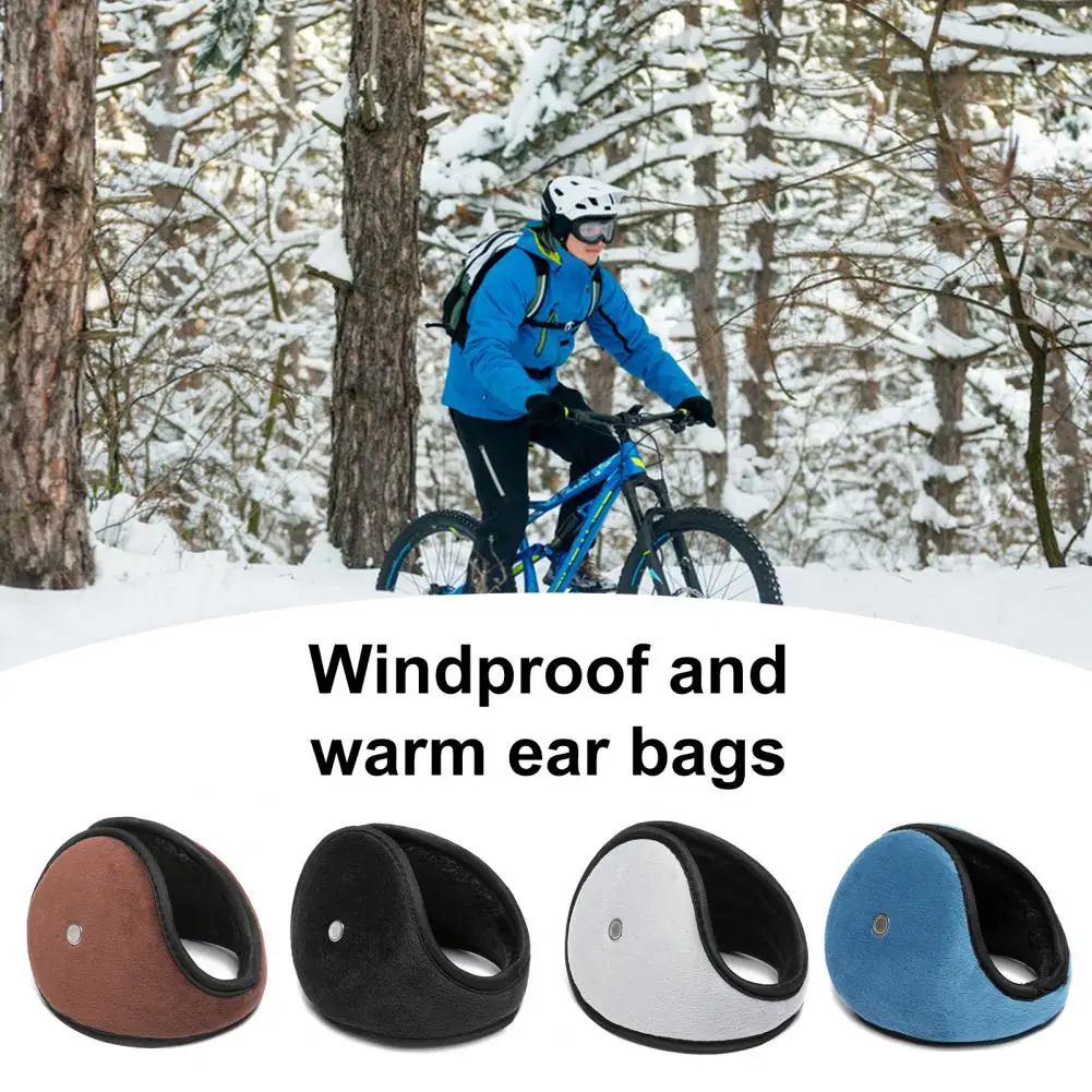 Warm Earmuffs Ultra-thick Windproof Outdoor Ear Warmer Plush Ear Covers for Winter Warmth Super Soft Solid Color Earmuffs