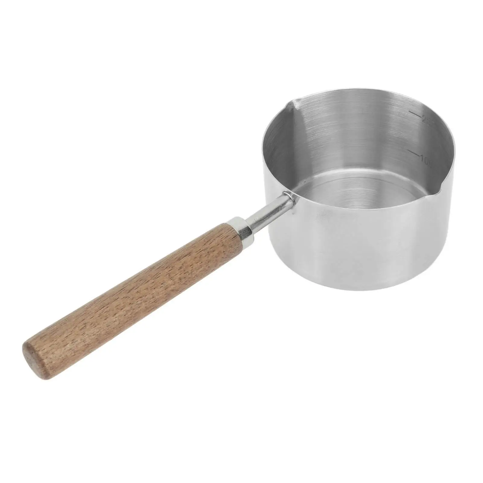 Mini olla calentadora de mantequilla de leche de acero inoxidable de 200 ml: cacerola compacta y resistente a altas temperaturas para uso en exteriores