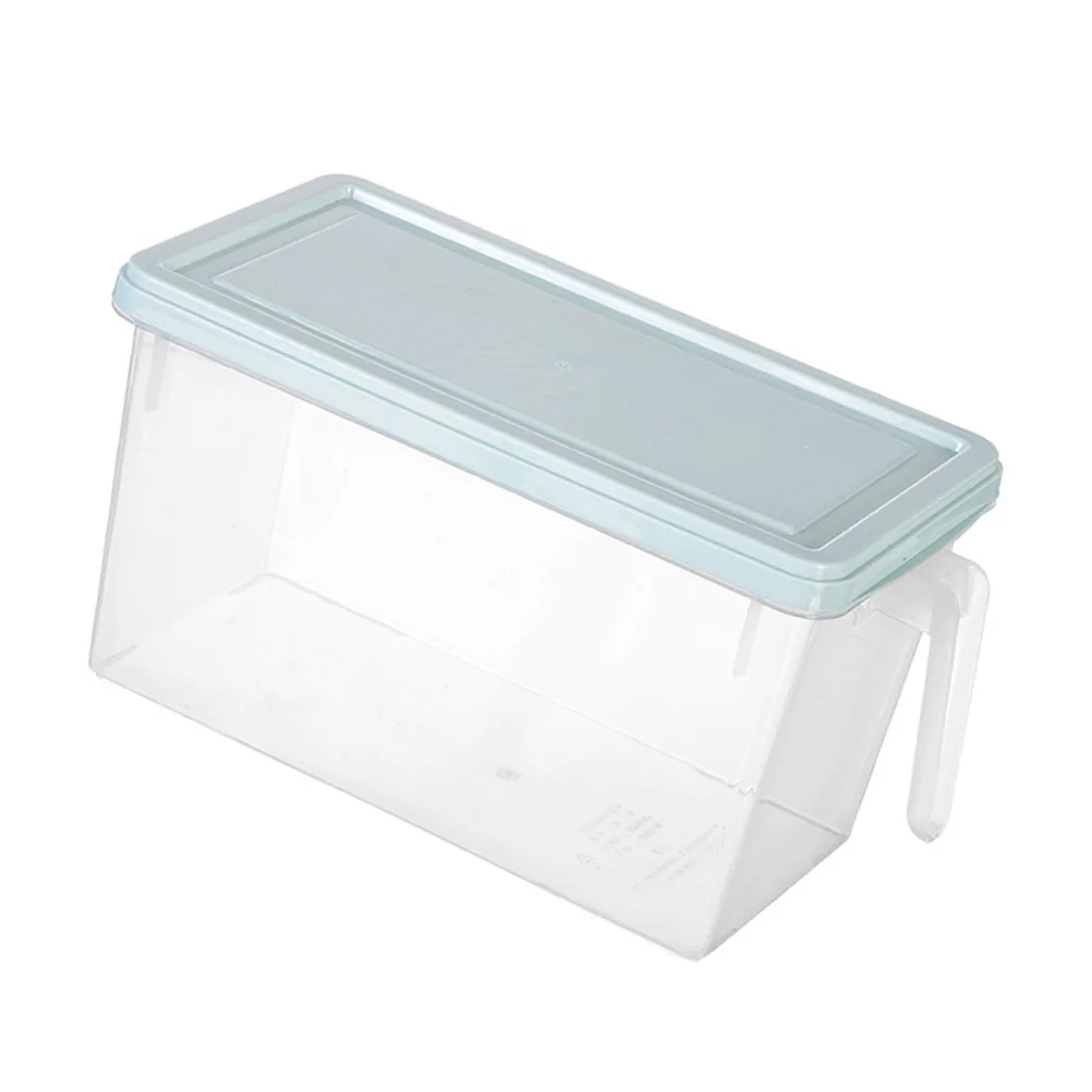

Refrigerator Storage Box Food Container Lid Rectangle Plastic Crisper for Table Desk ganize Save Space Fresh Fruit