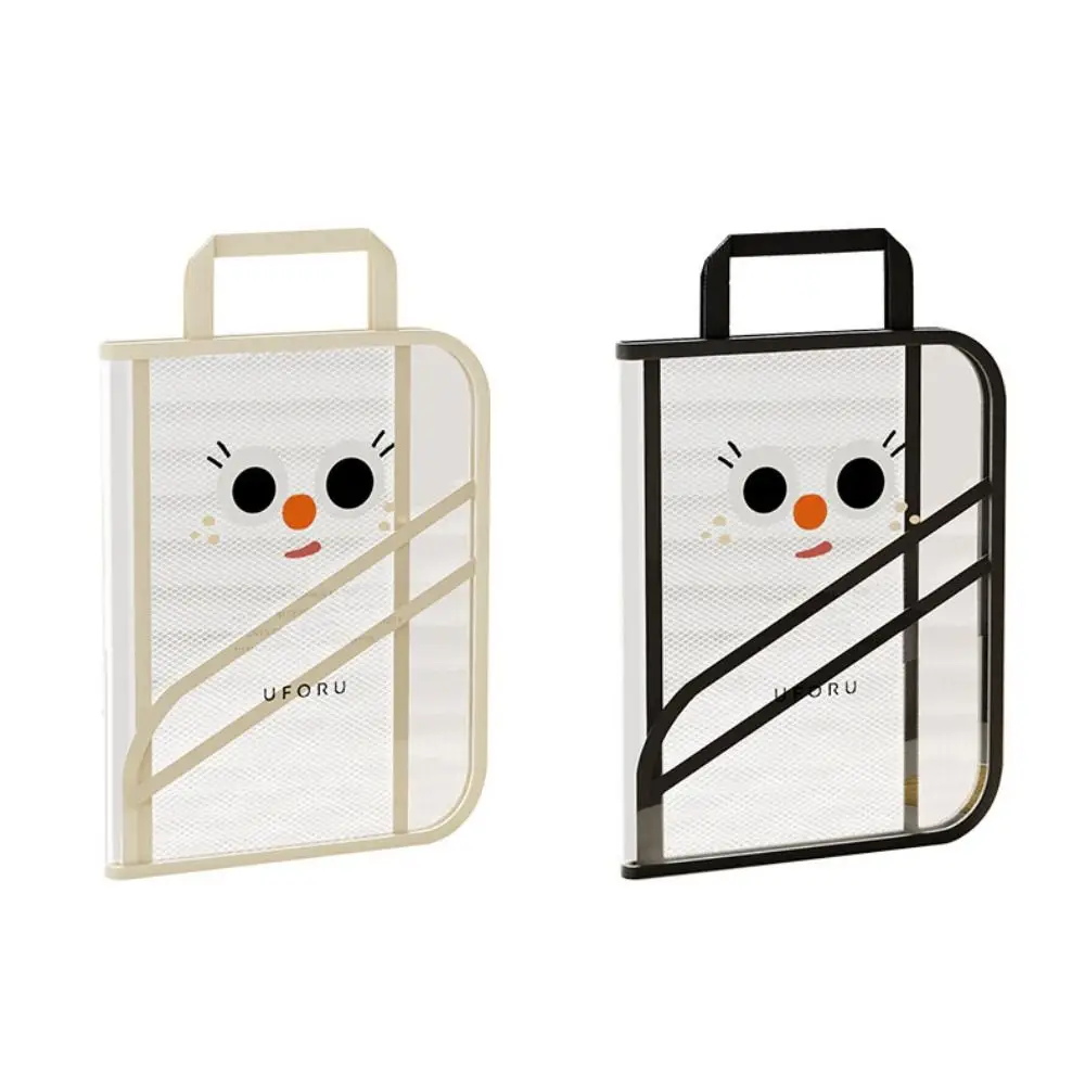 Convenient High-capacity Book Storage Bag Foldable Waterproof Portable File Bag Dustproof PVC Handheld Bag Student