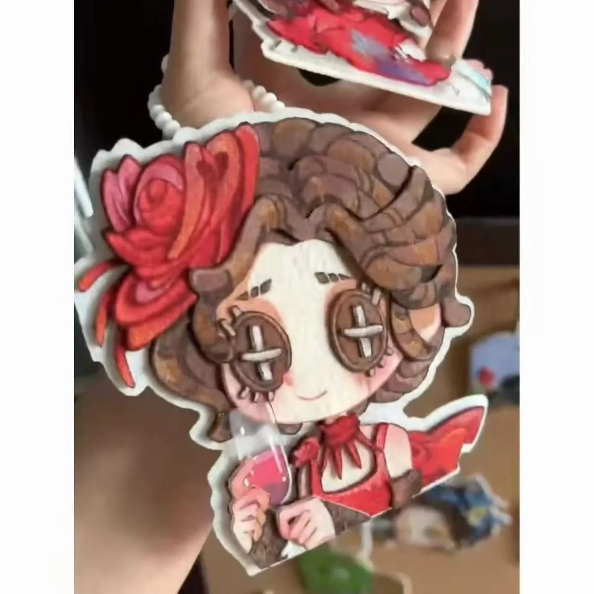 

Fifth personality doujin cosplay peripheral doctor non-woven pendant keychain cute girl pericardium pendant millet