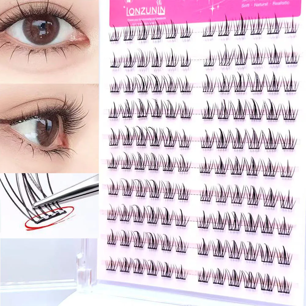 LONZUNIN – faux cils auto-adhésifs réutilisables, aspect naturel, sans colle