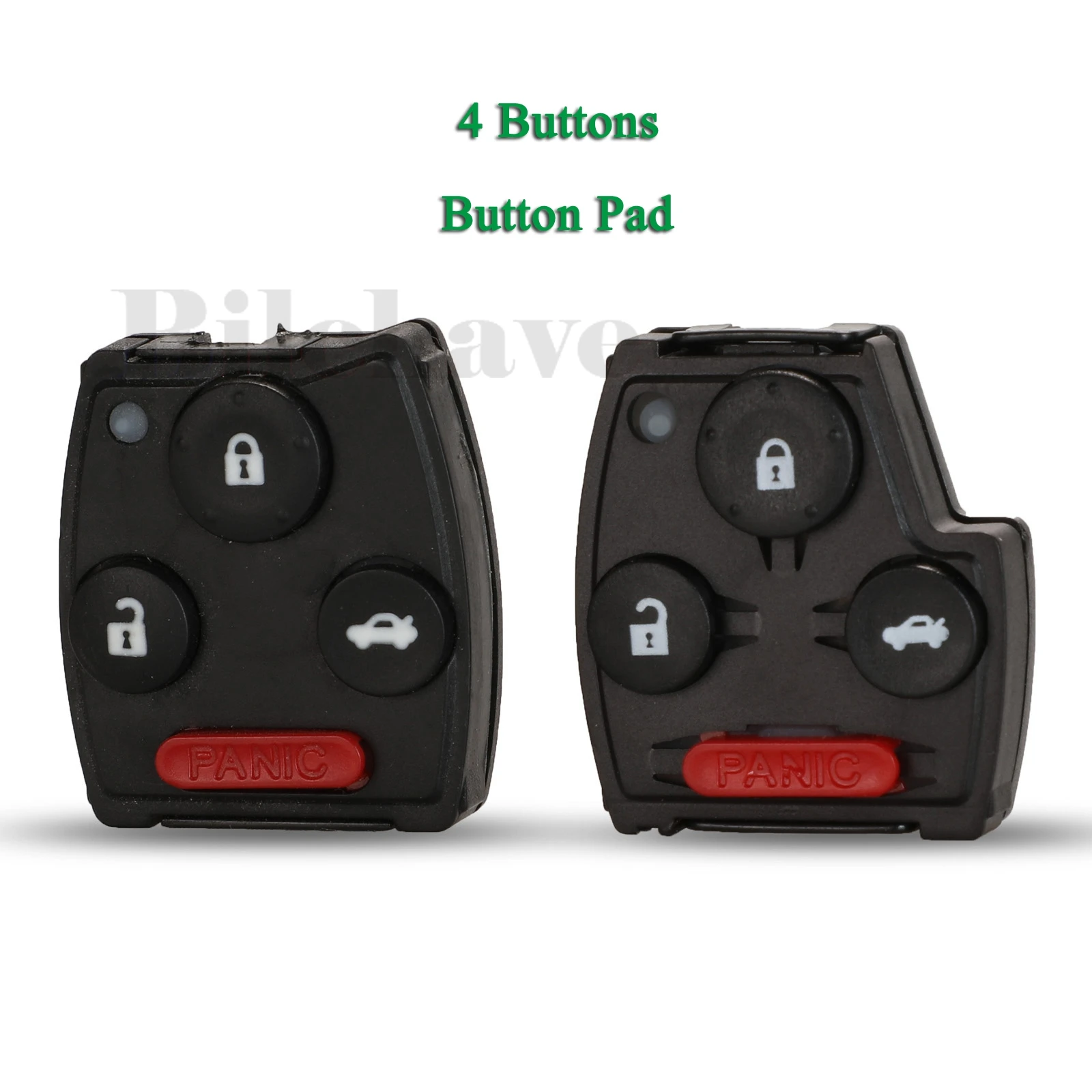 jingyuqin 4 Buttons For Honda Accord Sedan Civic CRV Pilot 2007-2013 Remote Car Key Shell Case Button Pad Fob Replacement