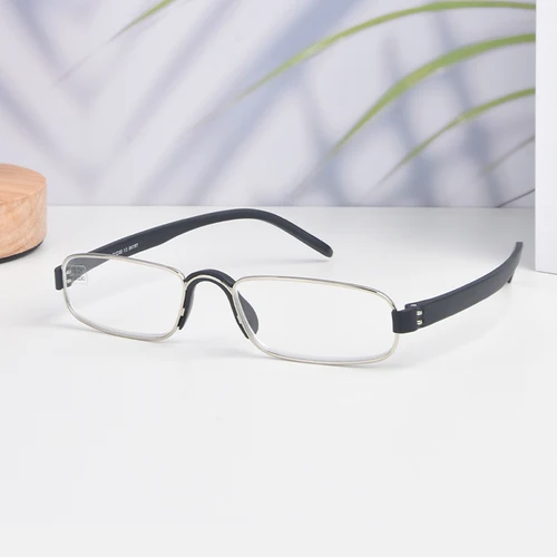 Guanhao gafas de lectura ópticas transparentes hombre claro mujeres presbicia hipermetropía gafas de lectura marco aleación ultraligero vista HD