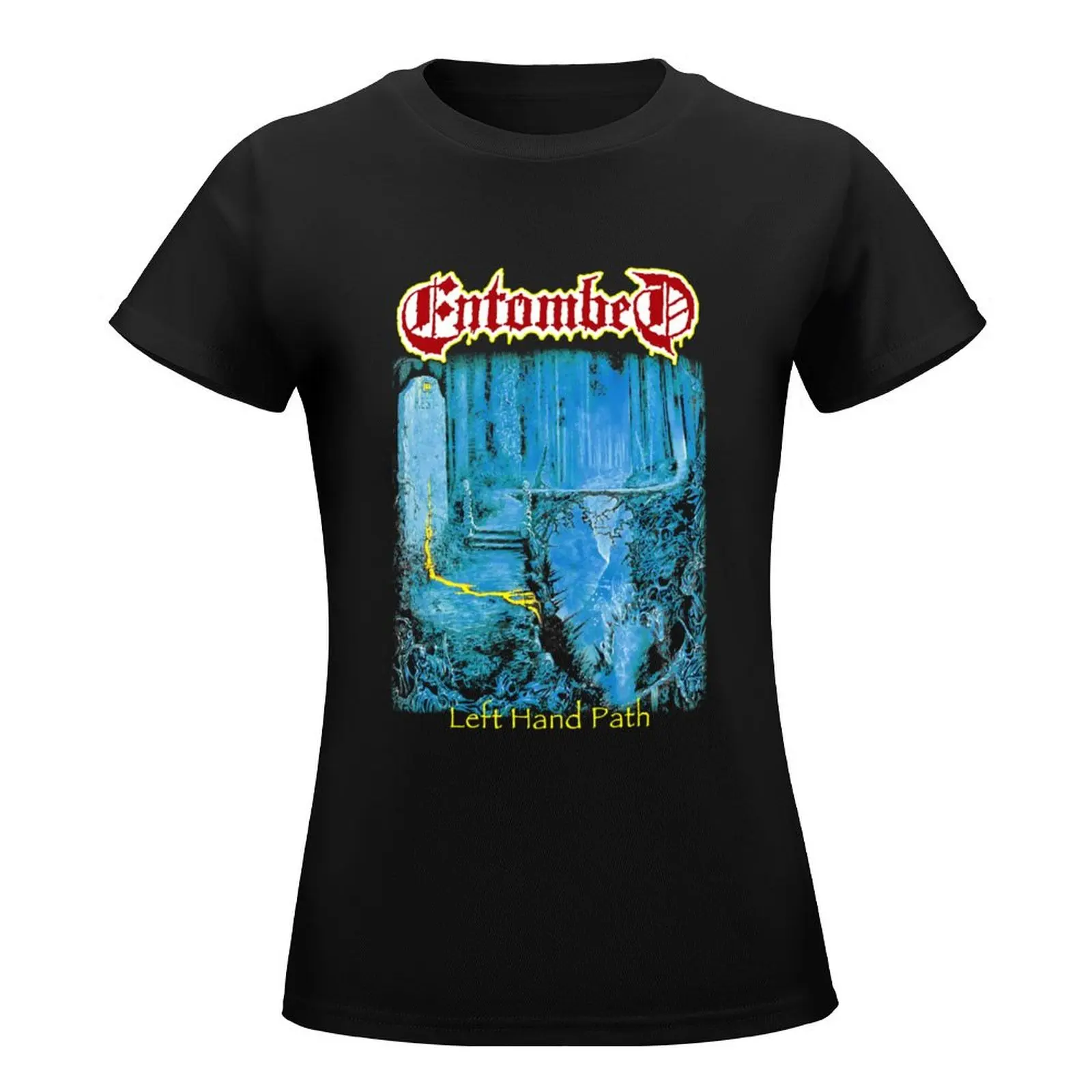 Entombed Left Hand Path t shirt T-Shirt cute tops quick-drying sports fans Blouse western t-shirt dress for Women