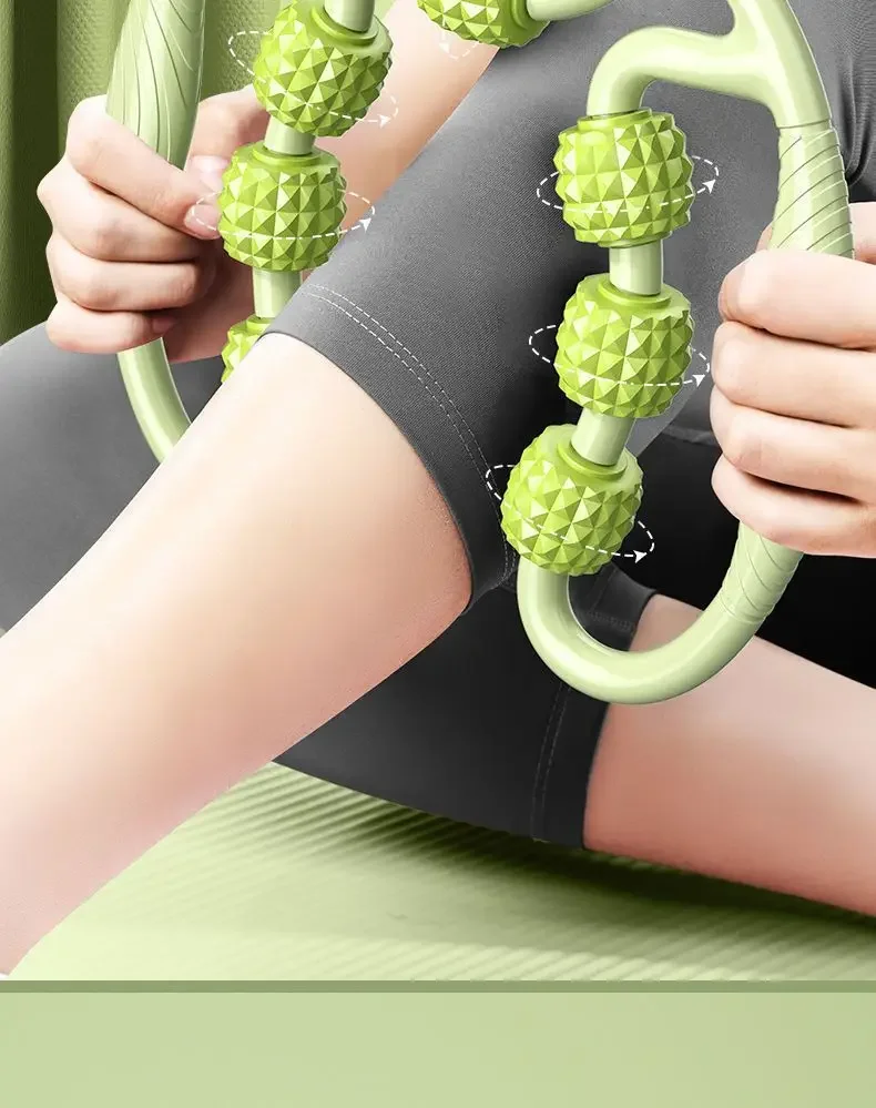 

Round Massager Roller for Waist Abdominal Muscles Ring Leg Clip Stovepipe To Clear The Meridian Portable Cellulite Massage Tools