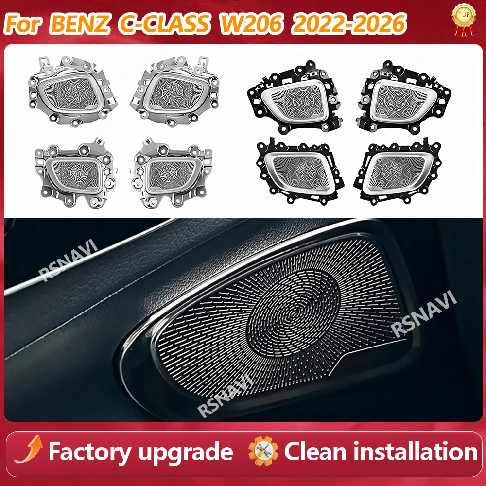 64 Colors LED 4 Door Illuminated Cover For Mercedes Benz C-class W206 GLC X254 Car New LED Speaker Cover Car Door Luminou