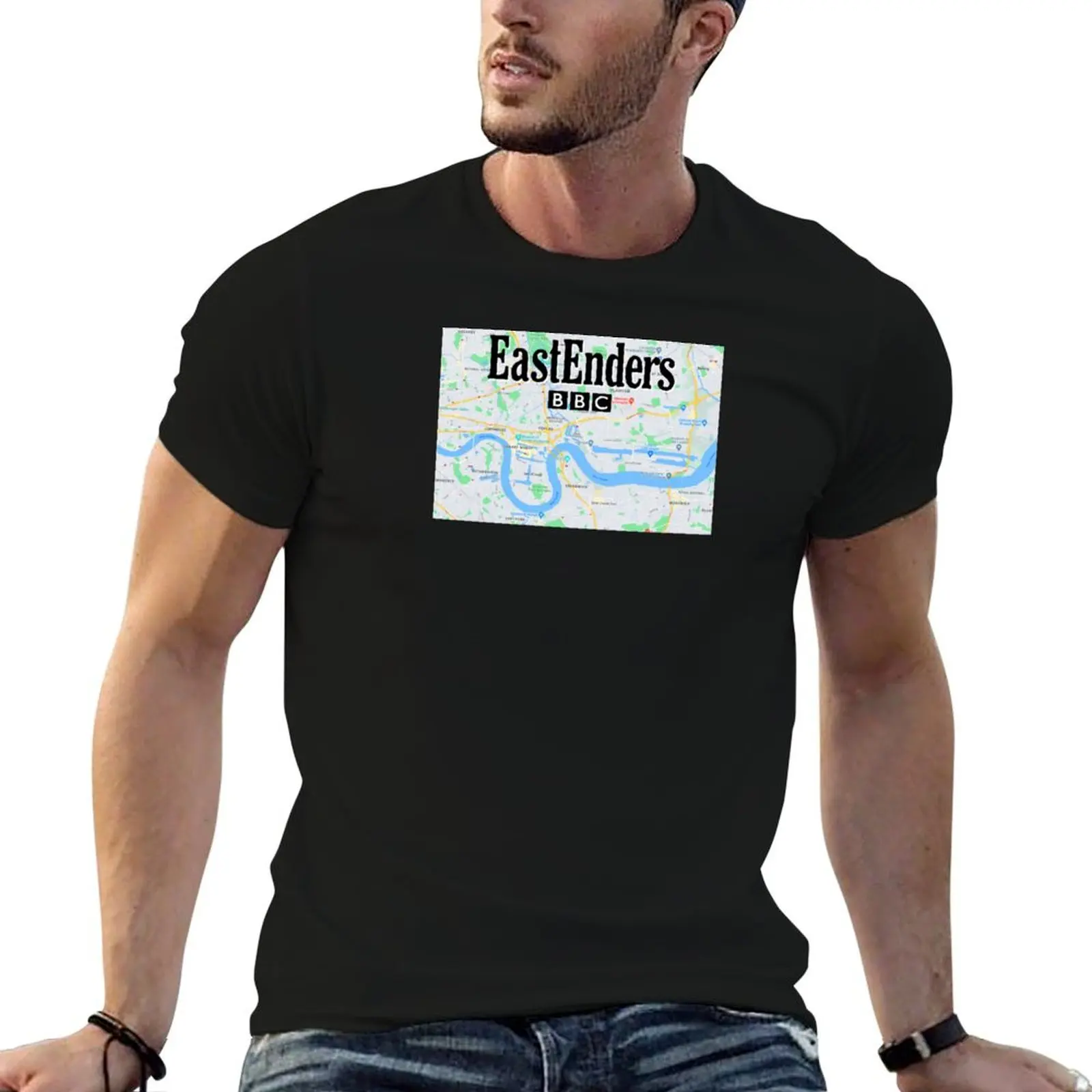 Eastenders logo T-Shirt customs oversizeds boys animal print blanks men t shirts