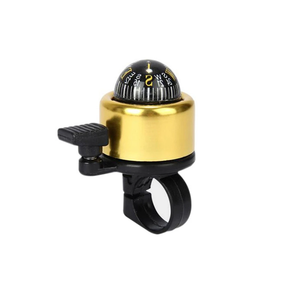 Bicycle Bells Accessory for Safety Aluminum Alloy Bike Bell Ring Bike Handlebar Metal Ring Bike Compass Bell Bicycle Accessories