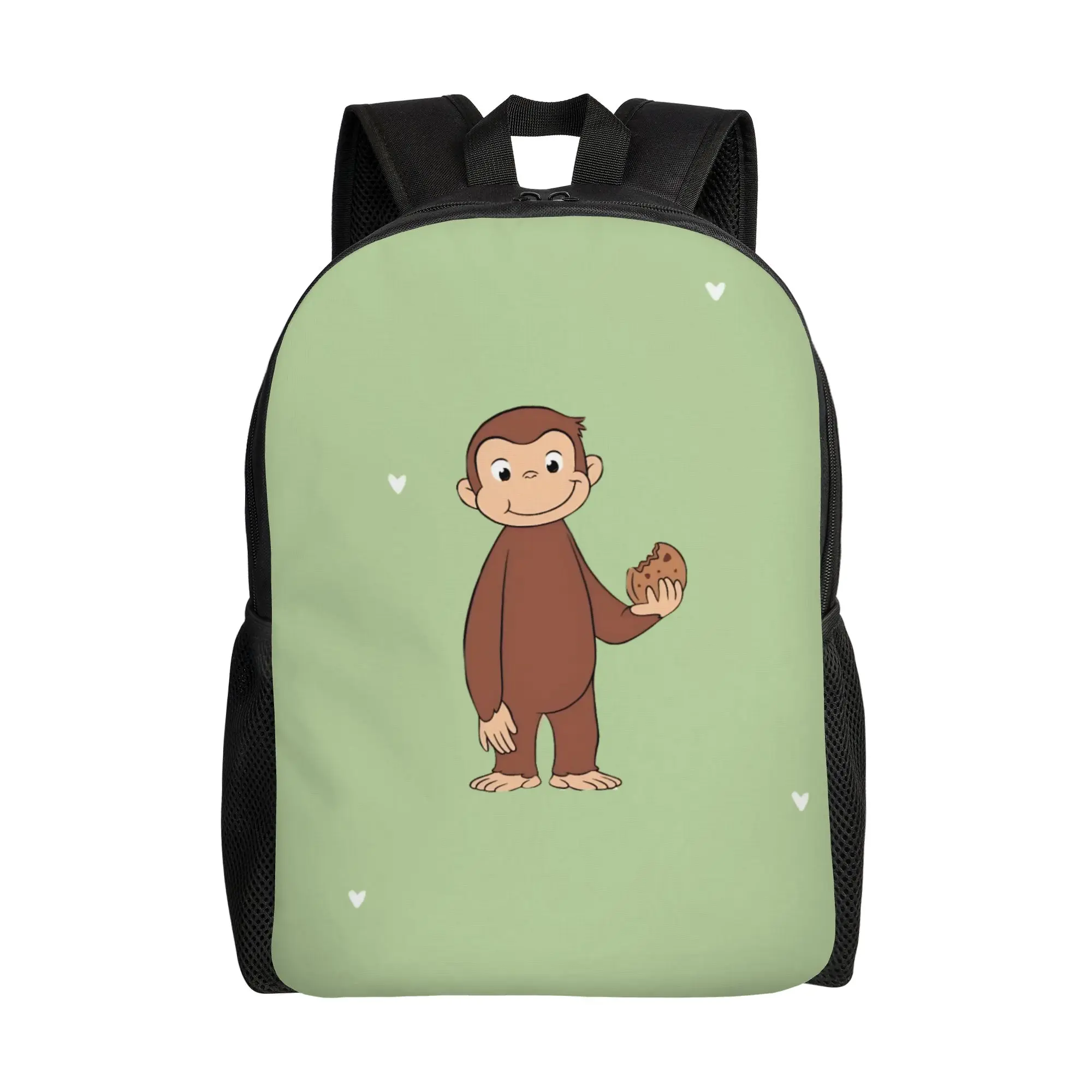 Curious Georges Monkey Cartoon Women Backpack Casual Student School Bag  Laptop Backpack Boys Girls Travel Rucksack