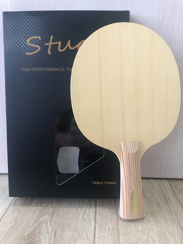 Stuor BLUE Carbon Hinoki Table Tennis Blade Hinoki Wood Ping Pong Racket 7 Layers With Fiber Carbon Fast Attack FL ST CS