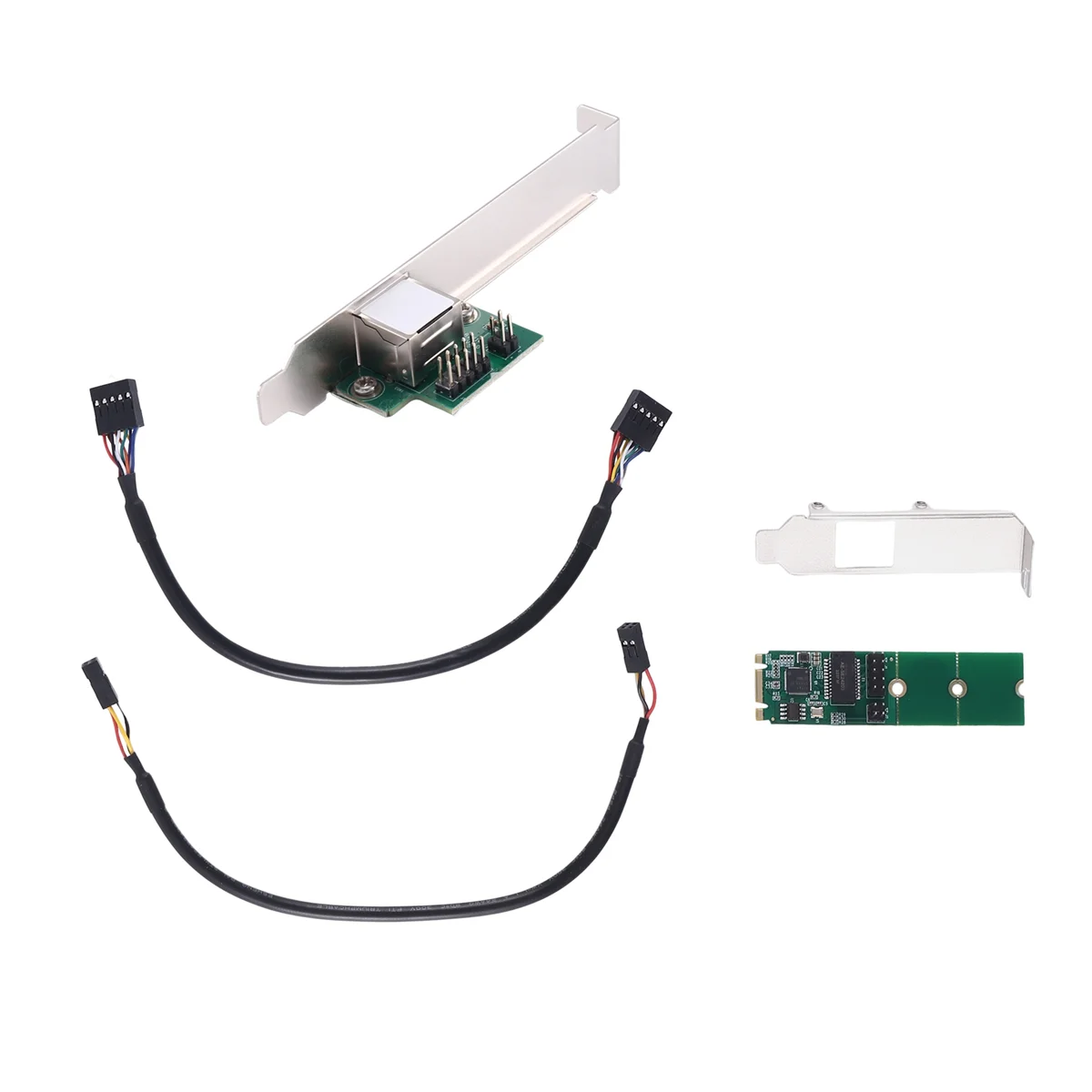 L68A2.5G Base-T Gigabit Network Adapter I225 Chip 2500Mbps M.2 B/M Key to PCIe 2.5Gb Ethernet Card RJ45 LAN Controller Card