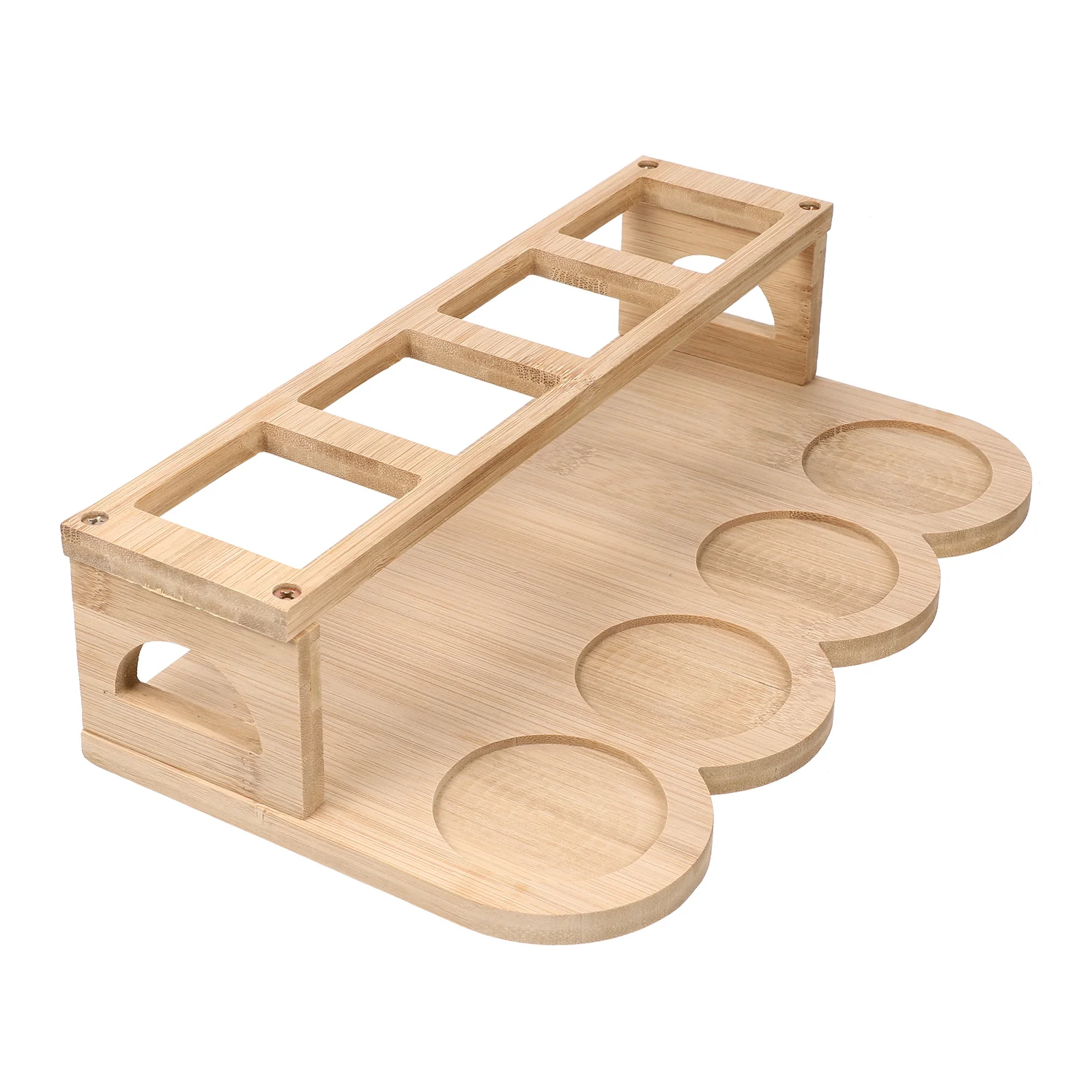 

Wooden Spice Rack Oil Pot Rack Multi-Use Seasoning Bottle Holder Kitchen Oil Bottle Stand Kitchen Supplies Organizer