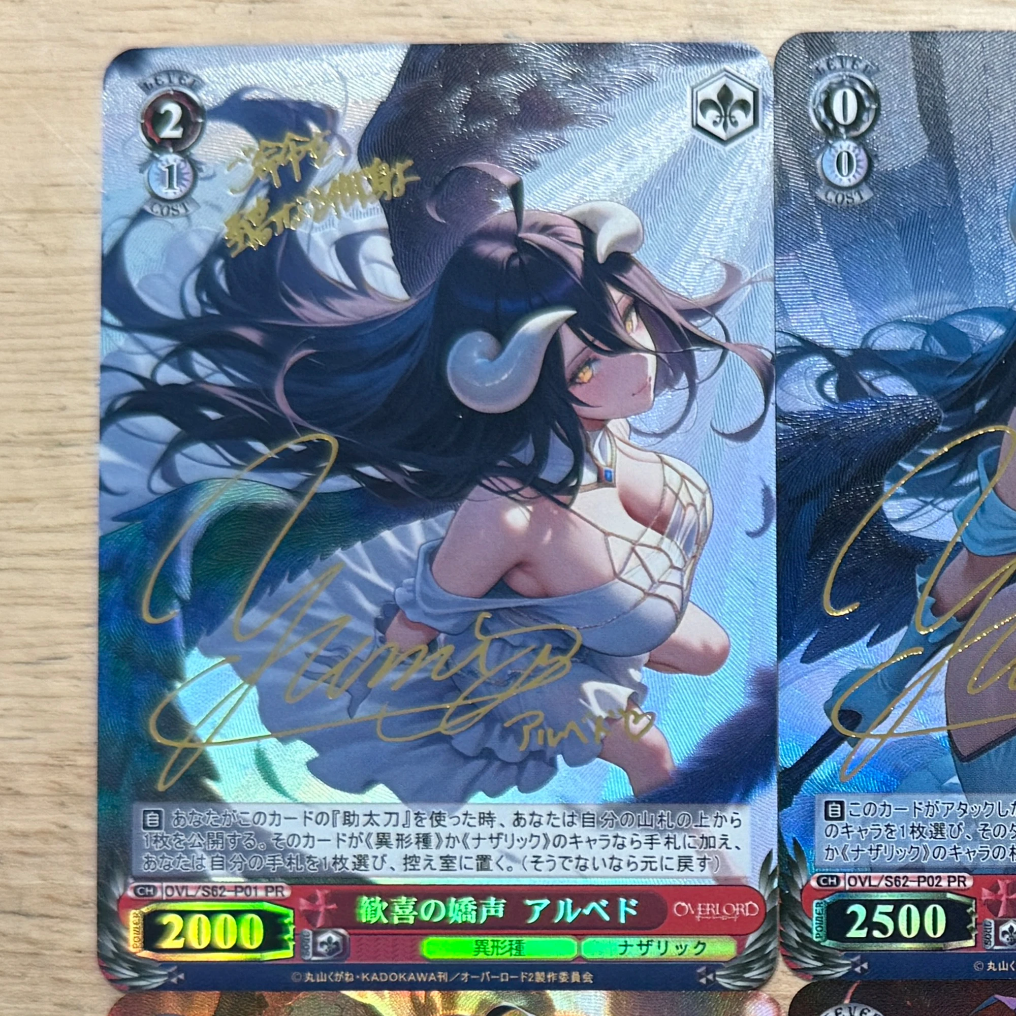 6 قطعة/المجموعة Diy بها بنفسك قصة آلهة ذاتية الصنع Albedo Ws جمع بطاقة الانكسار اللون فلاش الذهب الساخن توقيع بطاقة ألبيدو بطاقة هدية #2