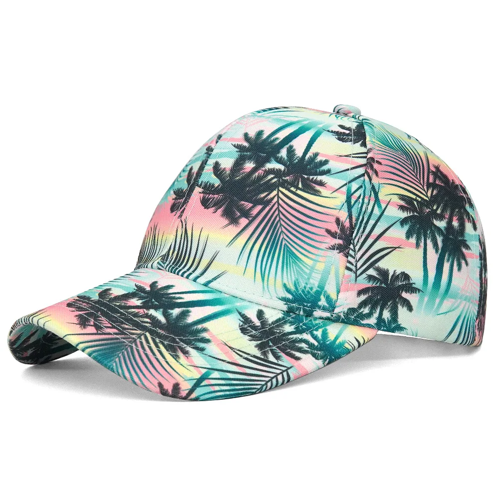 New Fruit Tree Print Baseball Caps Summer Outdoor Sunshade Sun Hats Women Men Anti-Sun Snapback Fashion Travel Beach Peaked Cap