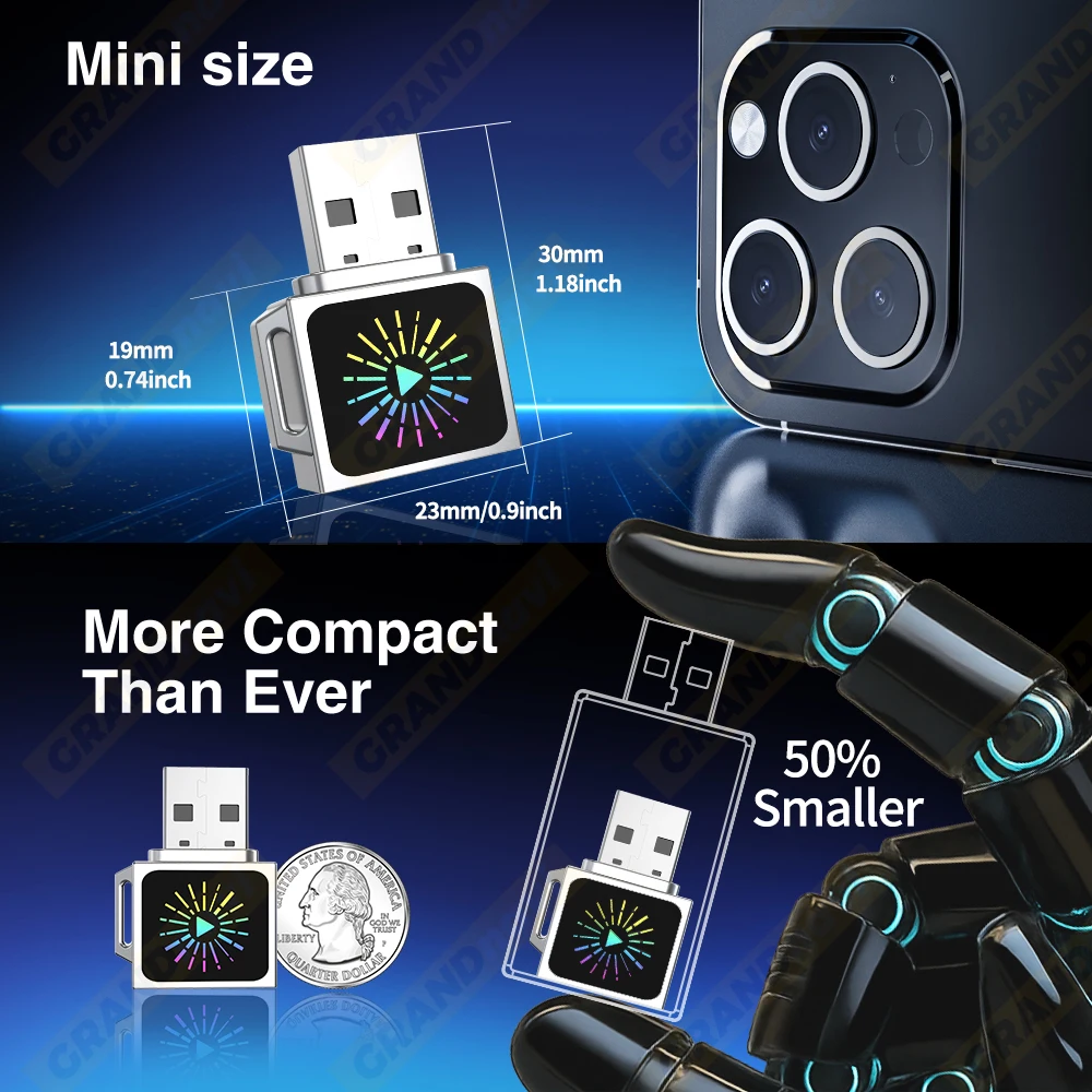 جديد 2IN1 صندوق صغير ذكي لاسلكي CarPlay أندرويد السيارات USB محول دونغل التوصيل اللعب لشركة فولكس فاجن تويوتا نيسان هوندا فورد بنز كيا MG #5