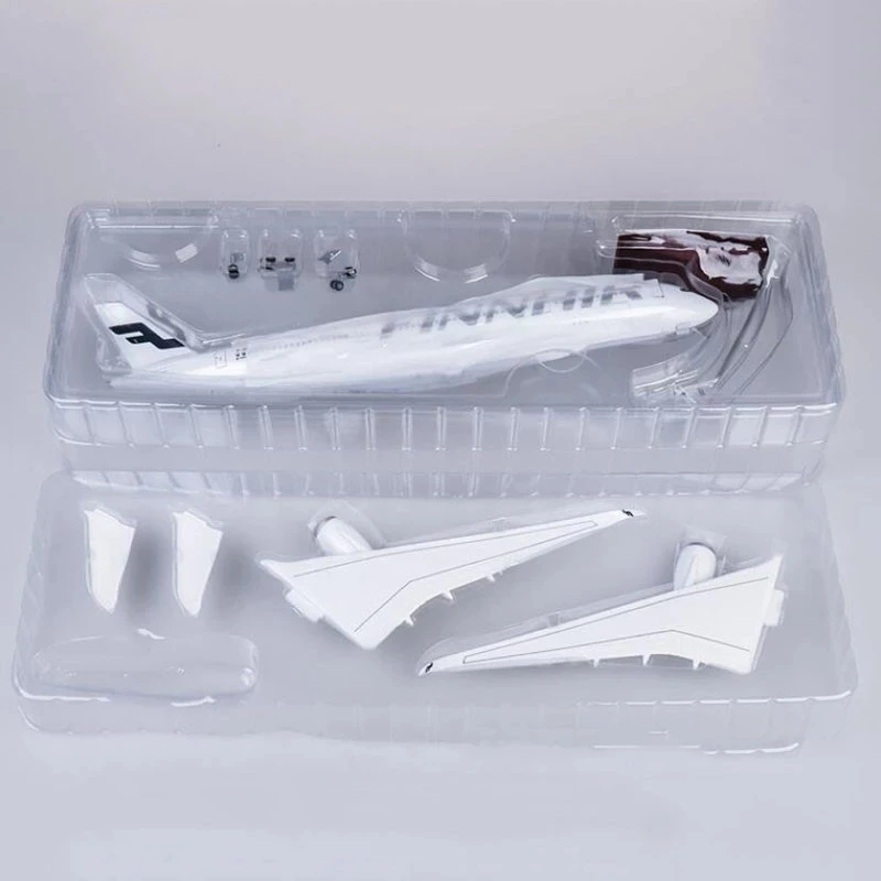 Finnish Airlines Airbus A350 Model Aircraft 47CM 1:142 Scale With Wheel LED Light Die-casting Machine Collected Gift By Aviation