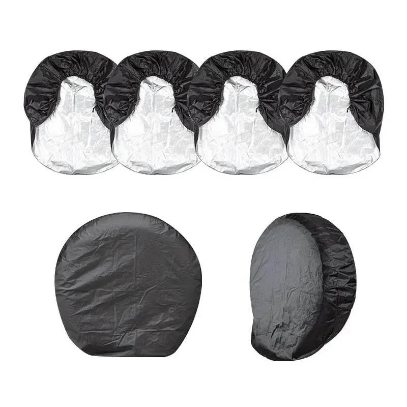 1/4PCS Universal Wheel Tire Covers Protection Waterproof outdoor Covers For RV Motorhome Camper Car Trailer UV Weather Resistant