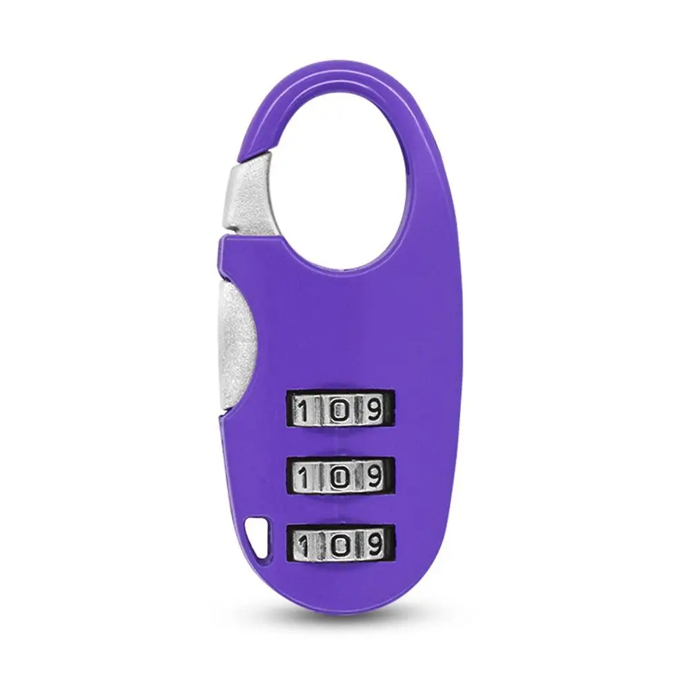 Mini Zinc alloy 3 Digit Password Lock Code Lock Combination Lock Backpack Zipper Lock Security Tool Dormitory Cabinet Lock Home