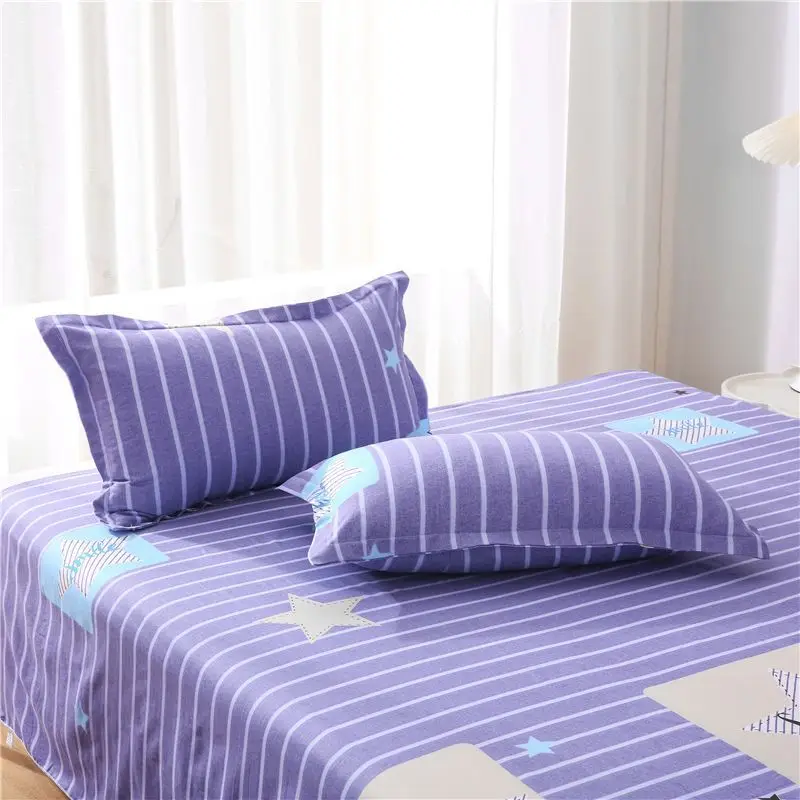 Pair of pillowcases, suitable for single and double bed, King and Queen size, 48x74cm