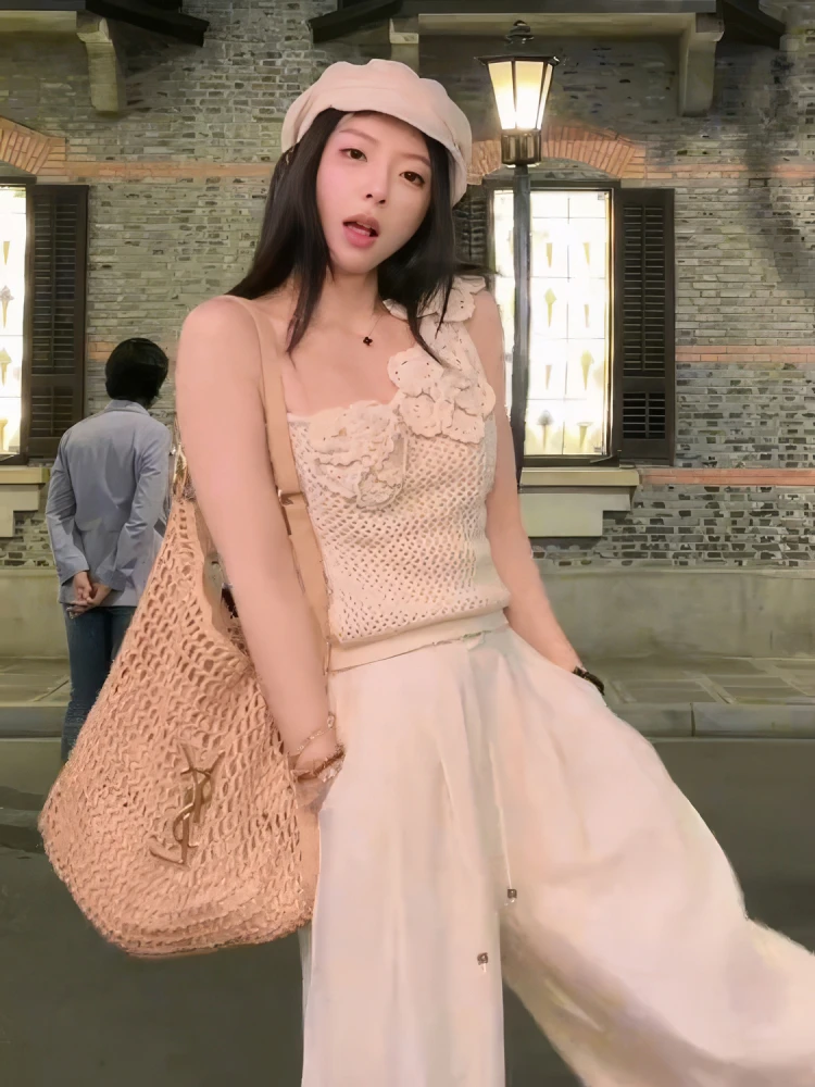 

Вязаный облегающий жилет в стиле ретро, женский жилет Faion Sle для поездок на работу, длина, чистый цвет, Новое поступление 2025, Новое поступление