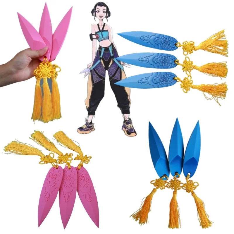 

Kpop Demon Hunters Zoey Pink Darts Cosplay Weaponn Prop Stage Performance Accessory Custom Game Character Halloween 3Dpanter