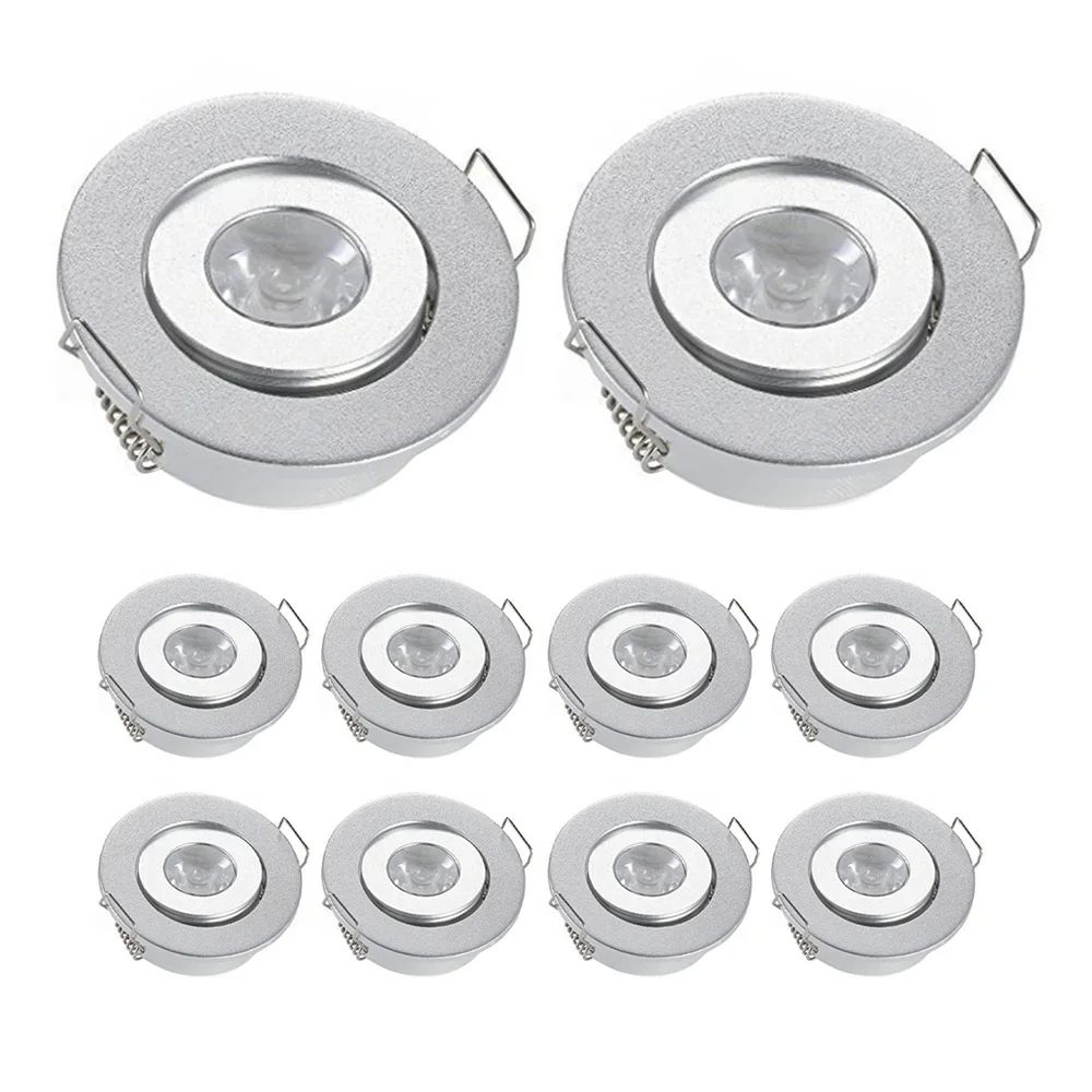 

10PCS 3W Mini LED Downlight 12V Ambient Downlight Focos Spot Lamp for KTV Party Ceiling Stairs Walkway Cabinet Lighting