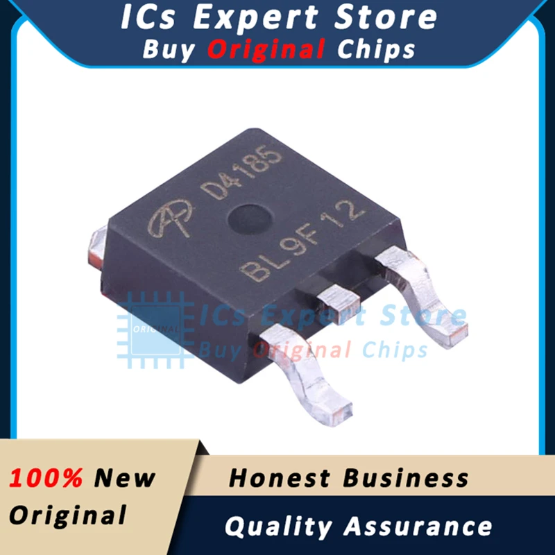 10 PCS/LOT Original Transistor AOD4185 P Channel 40V 40A MOSFET D4185 AOD4185 TO-252