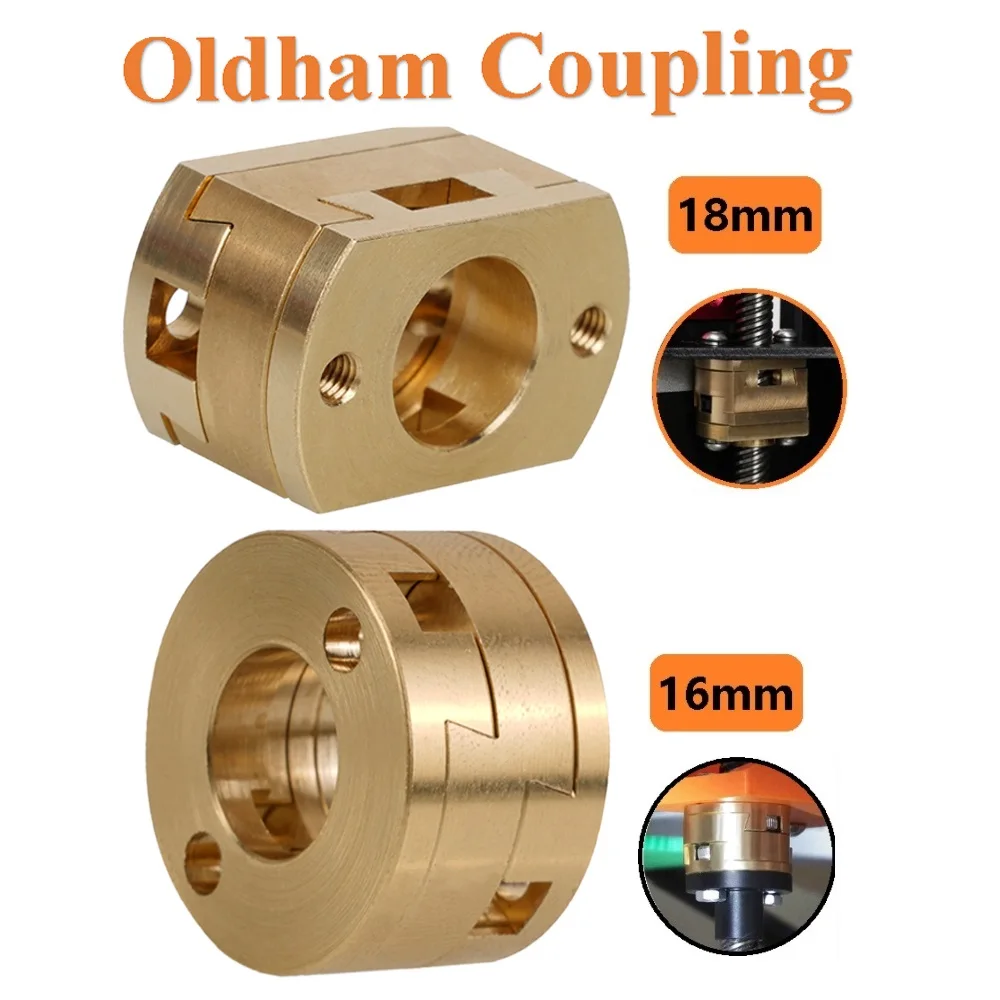 

OLDHAM Coupling 18mm Coupler for Creality 3D Printers CR10 S4 S5 CR10S PRO Ender3 Pro V2 3S Z-axis 16mm Coupling for T8 screw