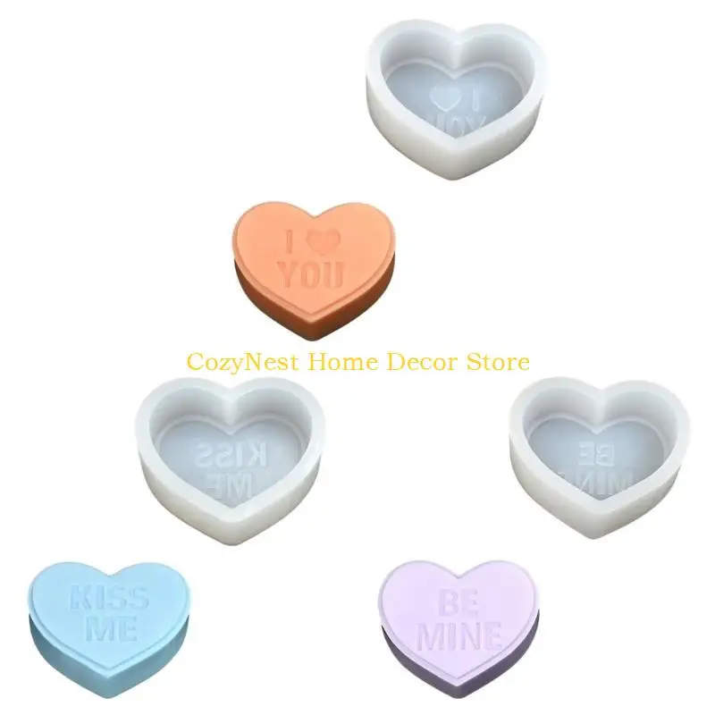 92MF Форма сердца Силиконы формы свечей