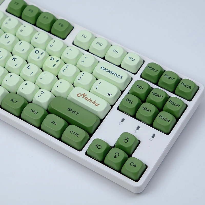 Matcha Similar MOA Keycap Marshmallow Similar MAC KOA Keycaps ISO Japanese Korean Russian Key Caps For Mechanical Keyboard DIY