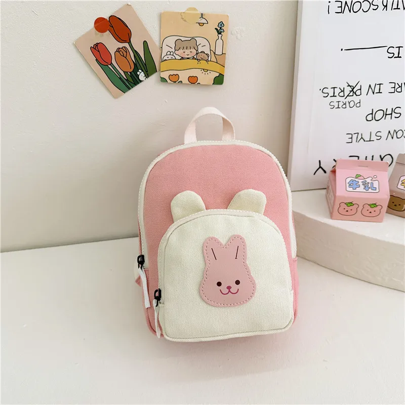 Crianças mochila dos desenhos animados coelho menina mochila da criança mochilas para menino mãe crianças sacos para menina saco de escola mochilas Рюкзак sac