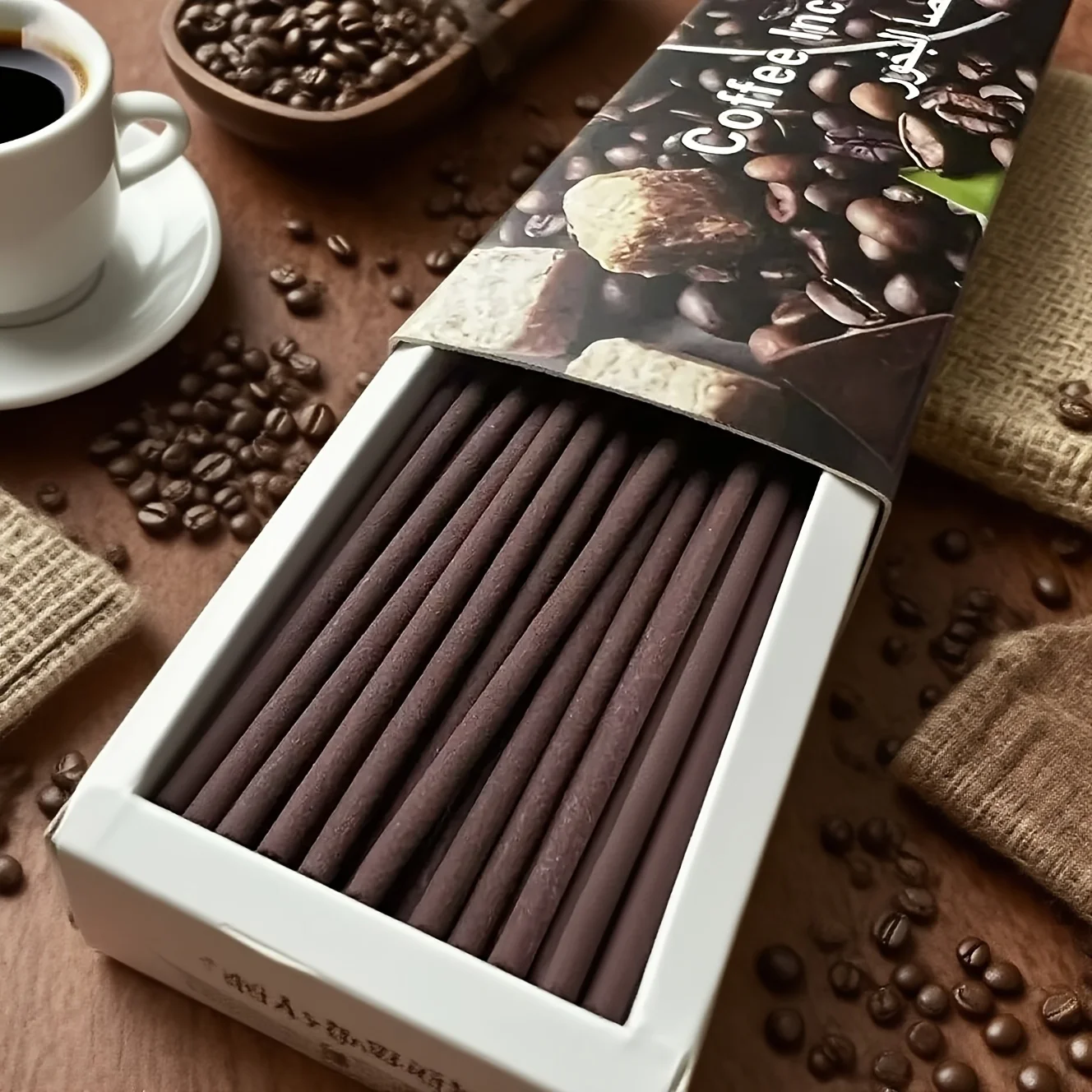 Milk-Scented Coffee Aroma Sticks, 25/125/225/325/425 Natural High-Quality Coffee Fragrance Sticks, Perfect for Home Air Purification, Aromatic Relaxation, Yoga, Office, Tea Room, and Are Ideal for Spring Festival, Halloween, Christmas, and Other Holidays