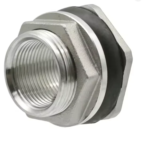 1/2 "3/4" 1 "1-1/4" 1-1/2 "2" BSP أنثى الموضوع 304 تركيب أنابيب الفولاذ المقاوم للصدأ مقرنة خزان المياه ثقب استنزاف #2