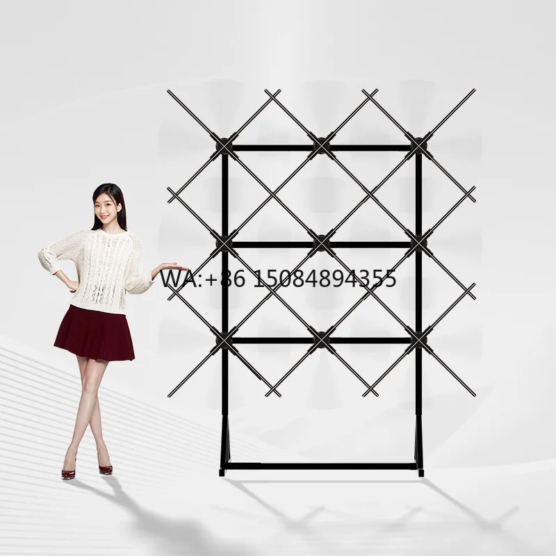 3D Hologram Fan Display 65cm 3x3 Splicing Indoor Advertising Wall Holographic Fan Shocking Effect Wall Splicing 9-Piece Set