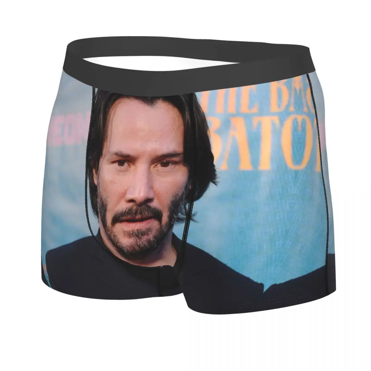 Custom Keanu Reeves Underwear Men Stretch Famous Actor Boxer Briefs Shorts Panties Soft Underpants For Male