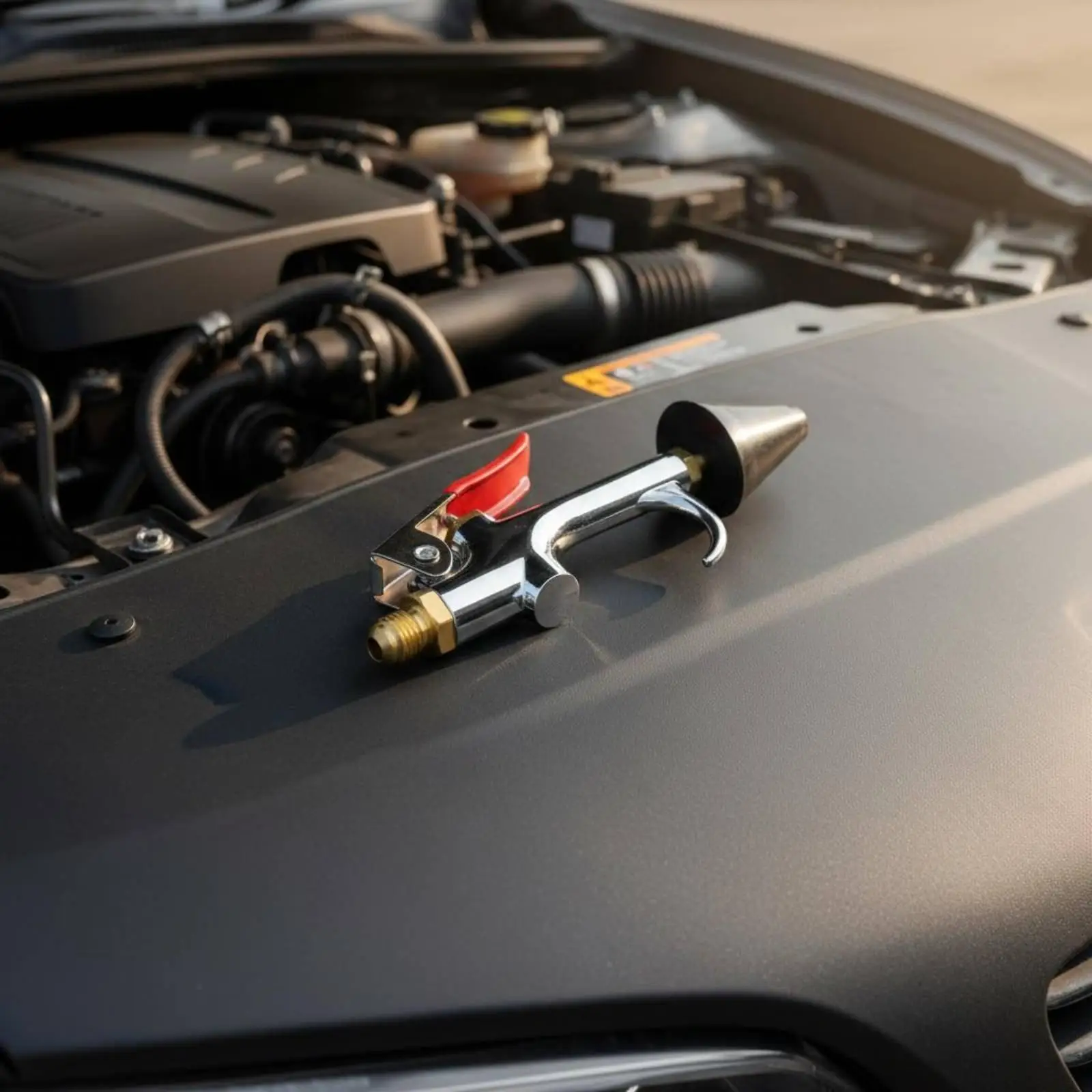 Car Cleaning Nozzle Engine Flush Zinc Alloy Rust Resistant AC Maintenance Equipment for Car Air Conditioner Cooling System
