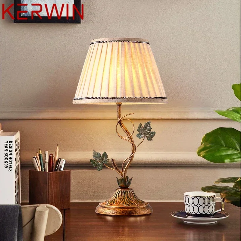 

KERWIN современная настольная лампа французская пасторальная светодиодная креативная гостиная спальня и кабинет украшение дома настольная лампа