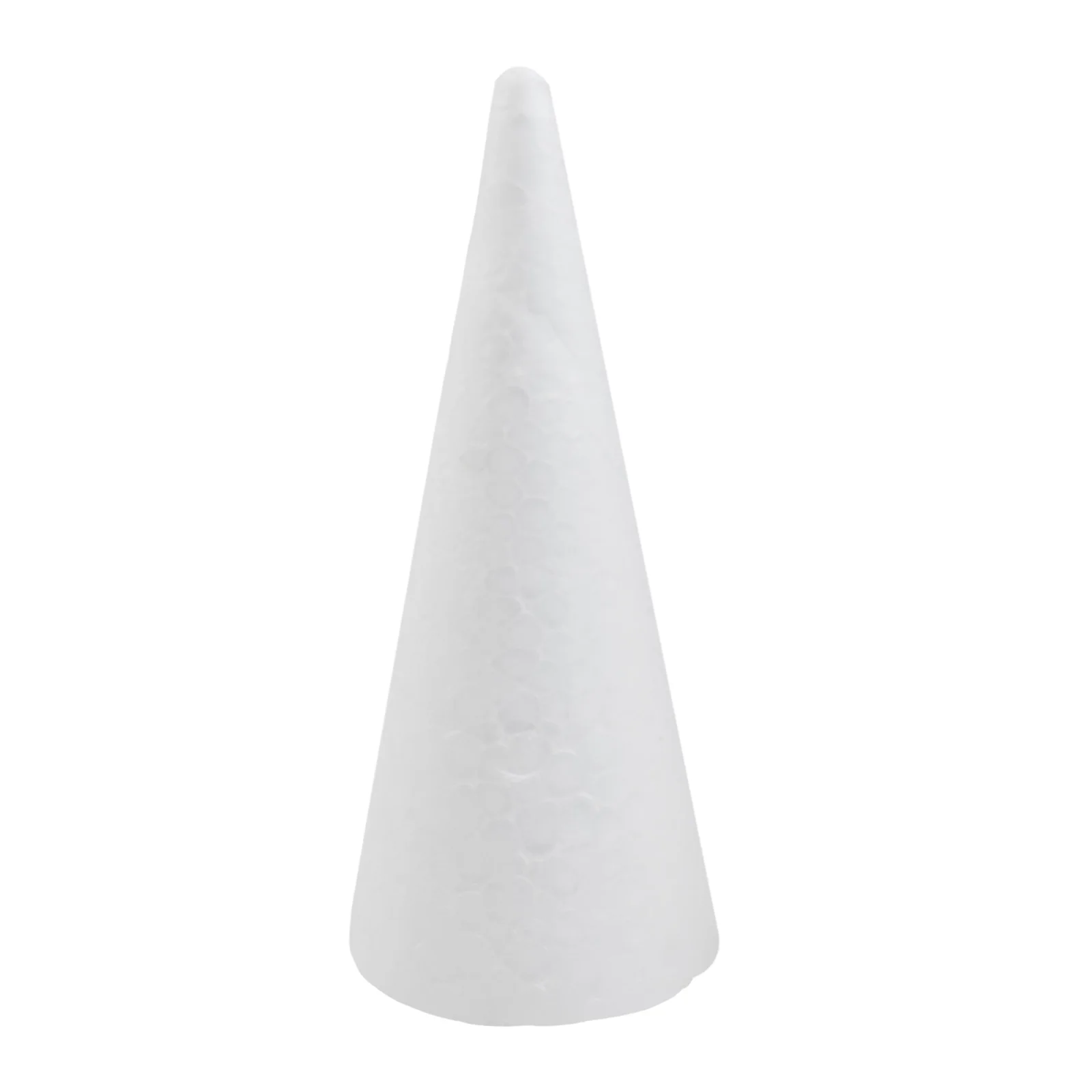 10pcs DIY Christmas Tree Party Foam White Cones Home Party Decor DIY Painting Triangle Christmas Tree Craft Supplies Props 150mm