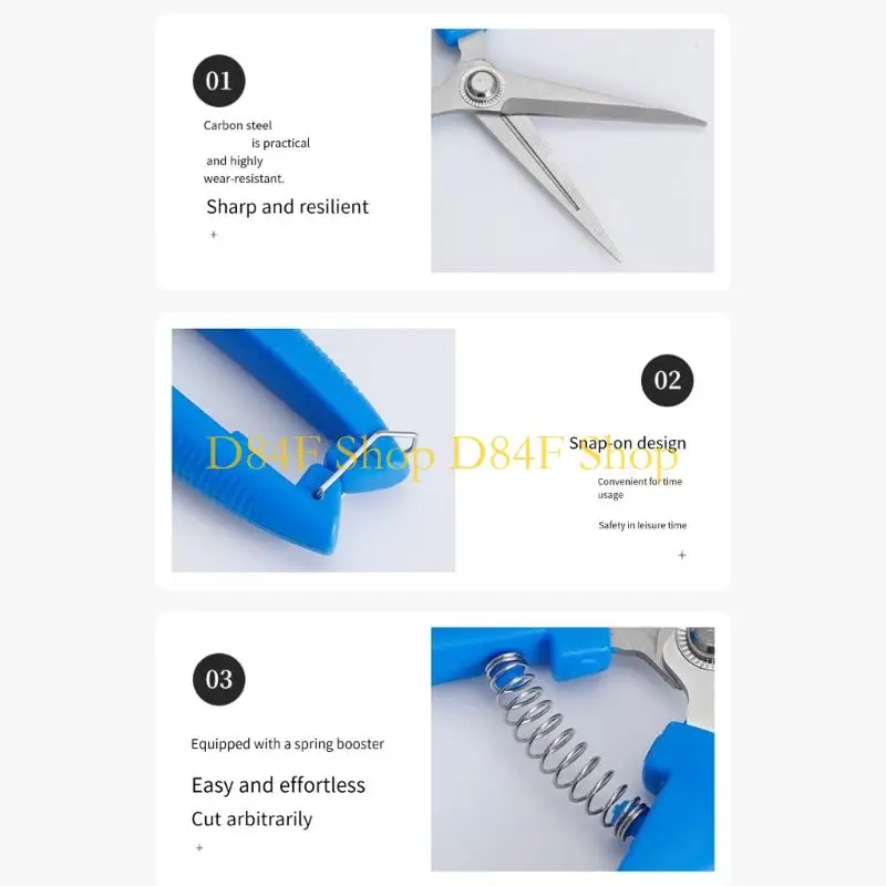 D84F Sharpened 3Cr13 Steel Blade Pruner For Trimming Trees Shrubs And Household Gardening Tasks