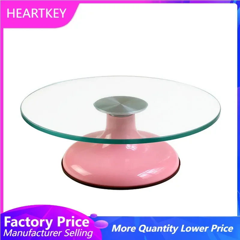 

12-inch Cake Turntable Rotating Cake Stand Decorating Tool Cake Rotary Table Glass DIY Baking Tool Decoration Accessories