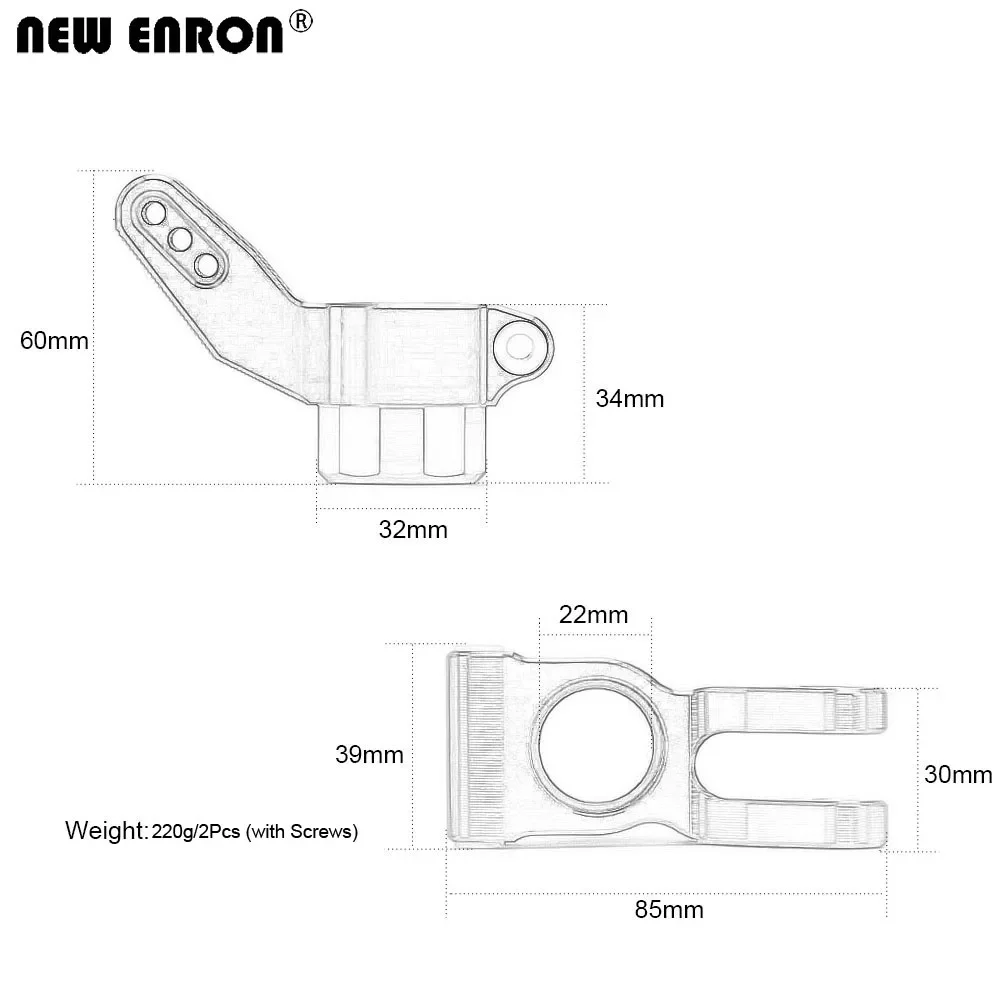 Metalowa piasta tylna CNC ARA330565 DO RC 1/5 ARRMA KRATON ARA5208 ARA110002 ARA5808V2T1 ARA5810 OUTCAST ARA5810V2T1 ARA5210