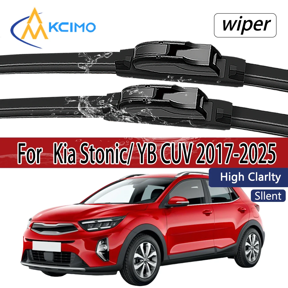 

For Kia Stonic/ YB CUV 2017-2025 Front Windshield Wiper Blades 2pcs Windscreen Window Accessories