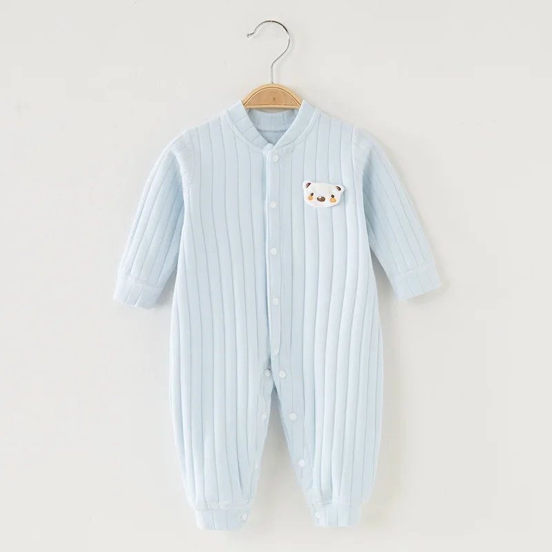 Baby One-piece Clothes Pure Cotton Newborn Clothes Shurong Cotton Boneless Rompers for Boys and Girls Spring and Autumn