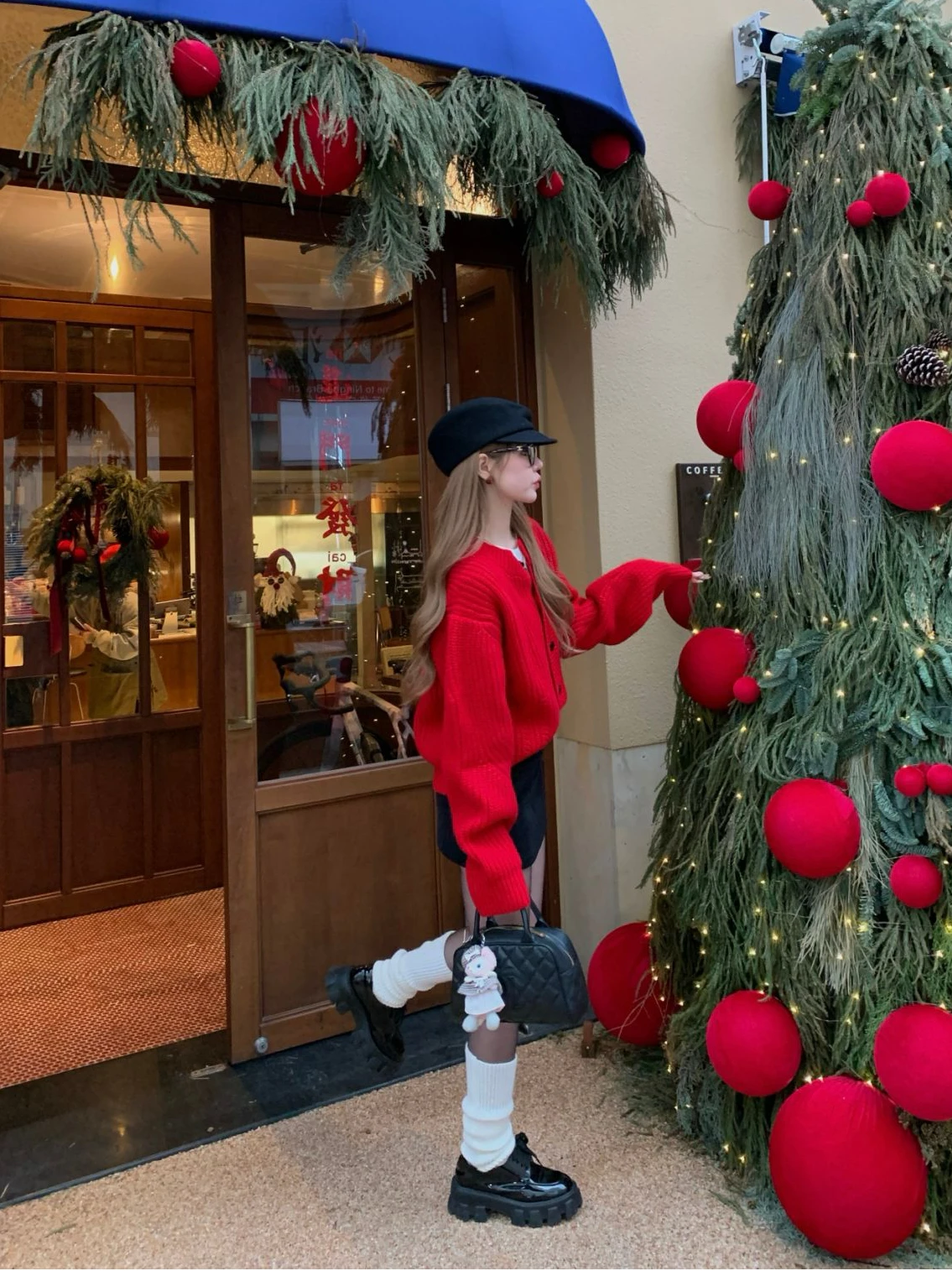 

Soft Cozy Red Knitted ort Cardigan Women's Sle Autumn Winter Faion Casual Loose Fit round Ne Long Sve Warm Top